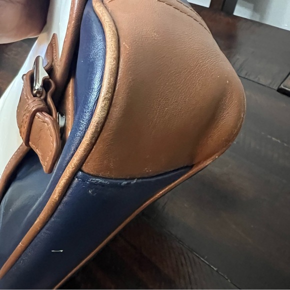 Coach Park Color-Block Leather Crossbody Purse Blue&White Multi No. B1373-F23383 - Picture 12 of 14